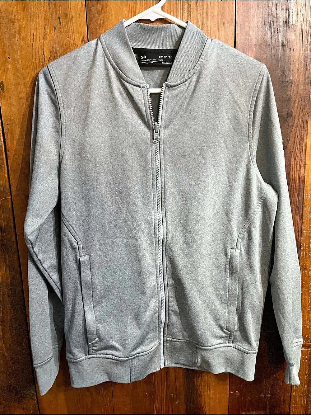 Woman’s Under Armour Gray Full-Zip Jacket Size Small